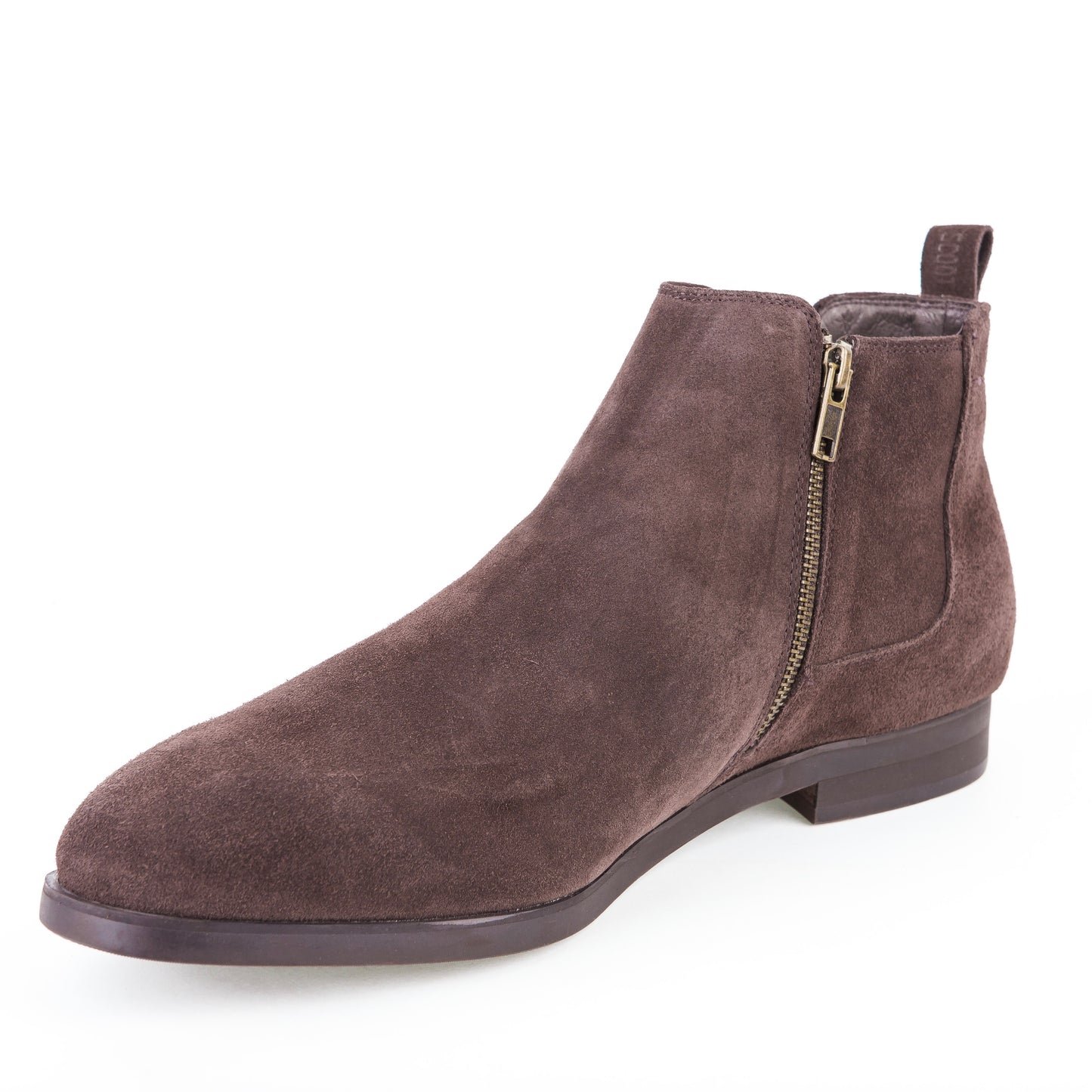 Brown suede boot